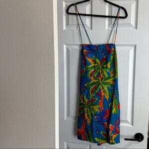 FARM Rio Blue Tropical Mini Dress